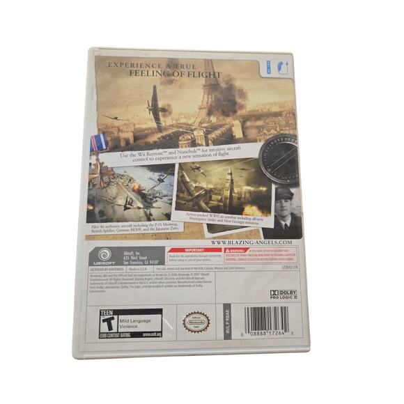 Blazing Angels: Squadrons of WWII (Nintendo Wii) – Complete with Case & Manual - Picture 3 of 3